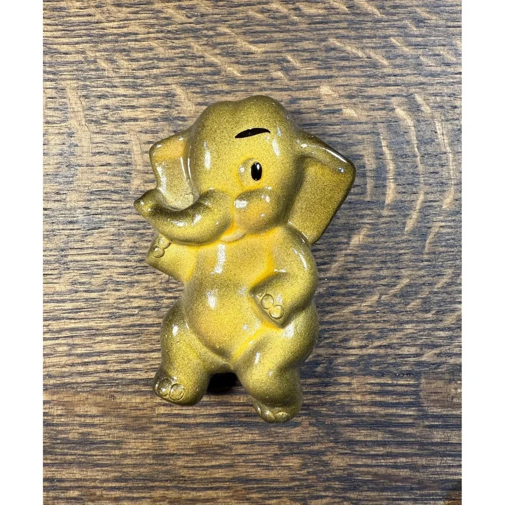 Vintage Chalkware Elephant‎ Wall Decor Set: Mid-Century Nursery Art